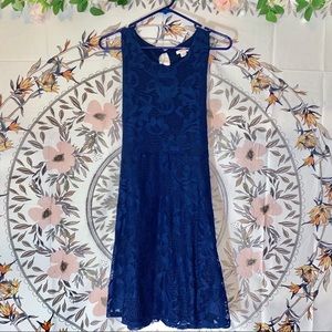 Lace Blue Dress EUC
